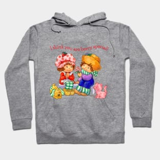 I Think You Are Berry Special! Vintage Strawberry & Huck Fanart Hoodie